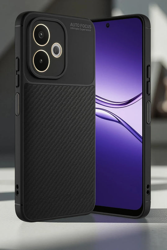 Oppo A5 Pro 4G Auto Focus Karbon Kapak Kılıf - Koyu Yeşil 2