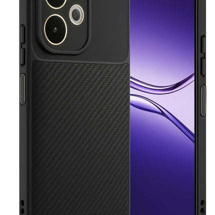 Oppo A5 Pro 4G Auto Focus Karbon Kapak Kılıf - Siyah