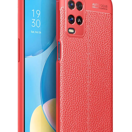 Oppo A54 4G Auto Focus Kapak Kılıf - Kırmızı