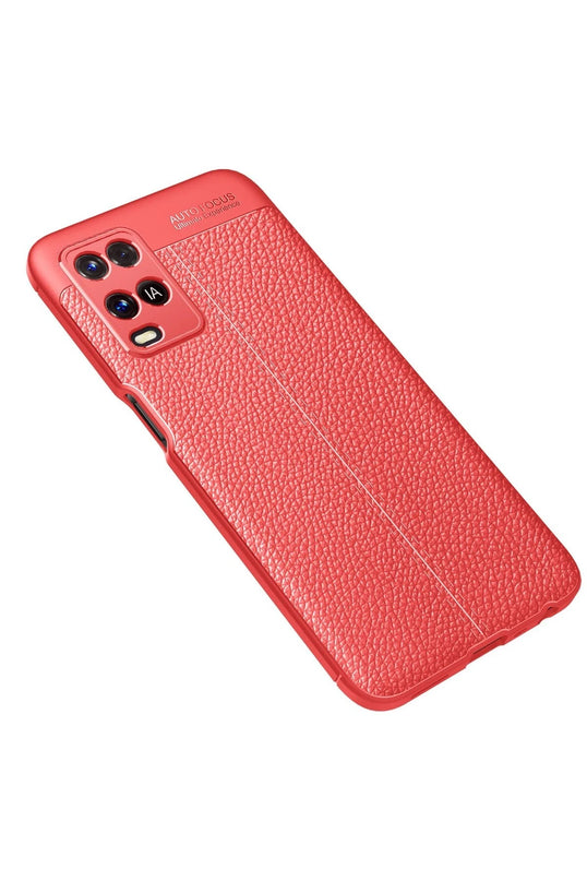 Oppo A54 4G Auto Focus Kapak Kılıf - Kırmızı 2