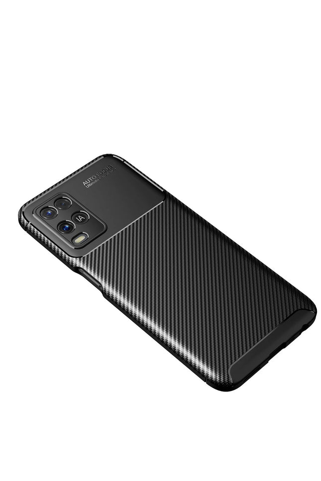 Oppo A54 4G Auto Focus Karbon Kapak Kılıf - Siyah 2