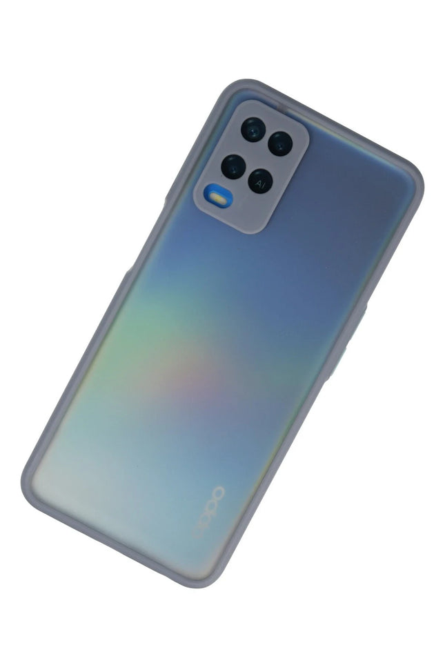 Oppo A54 4G Montreal Silikon Kapak Kılıf - Gri 2