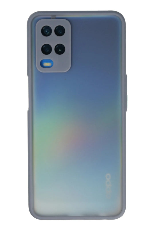 Oppo A54 4G Montreal Silikon Kapak Kılıf - Gri