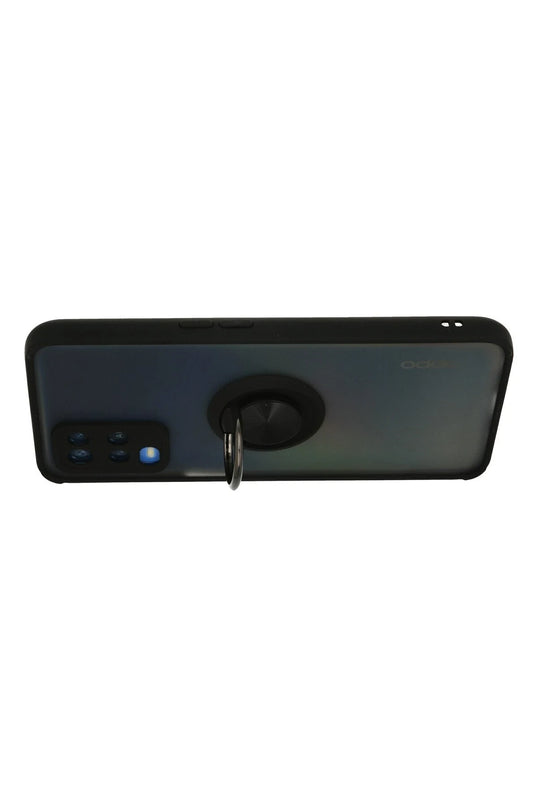 Oppo A54 4G Montreal Yüzüklü Silikon Kapak Kılıf - Siyah 3