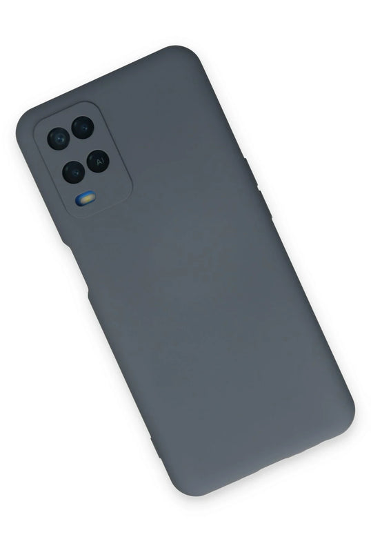Oppo A54 4G Nano içi Kadife Silikon Kılıf - Gri 2