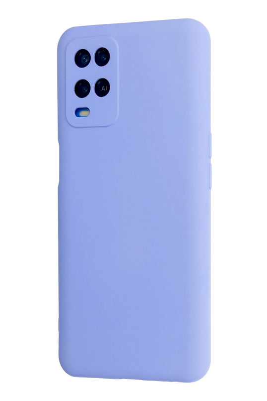 Oppo A54 4G Nano içi Kadife Silikon Kılıf - Lila 3