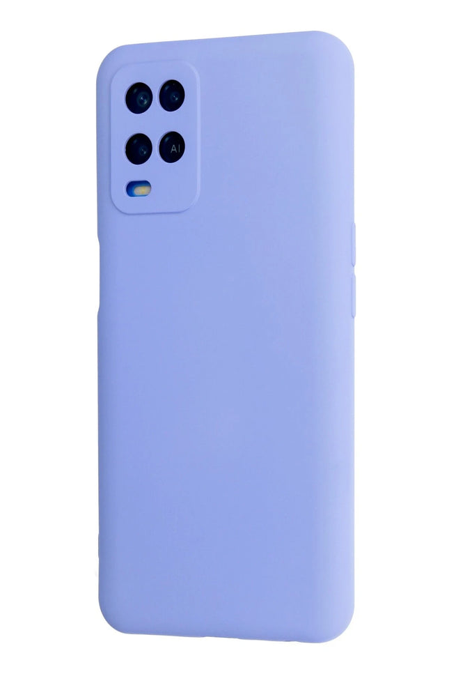 Oppo A54 4G Nano içi Kadife Silikon Kılıf - Lila 3