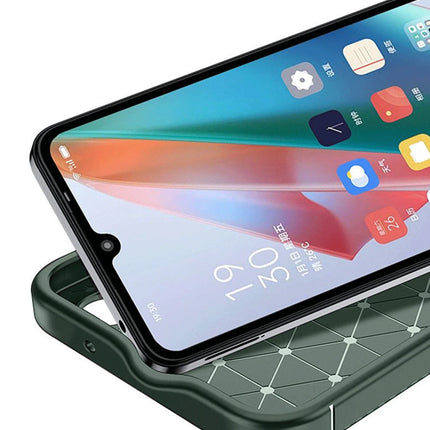 Oppo A60 Auto Focus Karbon Kapak Kılıf - Koyu Yeşil 2