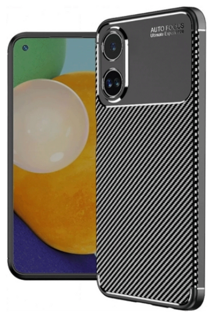 Oppo A60 Auto Focus Karbon Kapak Kılıf - Siyah