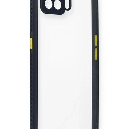Oppo A73 Miami Şeffaf Silikon Kılıf - Lacivert