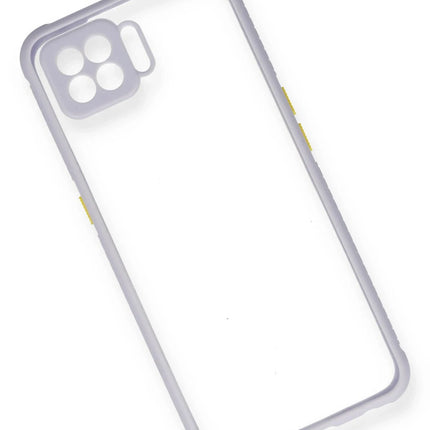 Oppo A73 Miami Şeffaf Silikon Kılıf - Lila 3