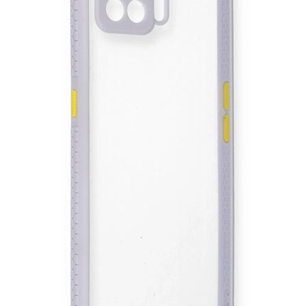Oppo A73 Miami Şeffaf Silikon Kılıf - Lila