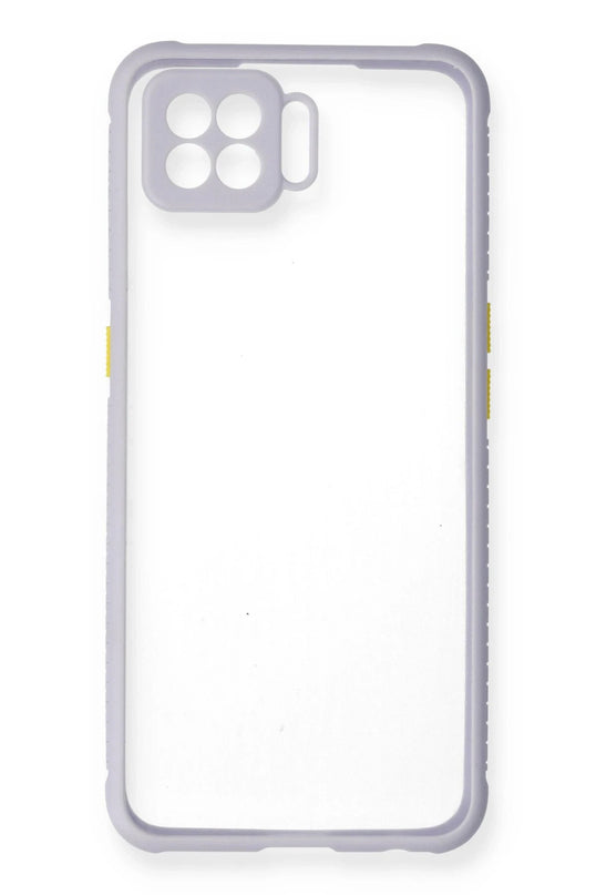 Oppo A73 Miami Şeffaf Silikon Kılıf - Lila 2