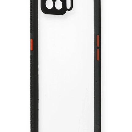 Oppo A73 Miami Şeffaf Silikon Kılıf - Siyah