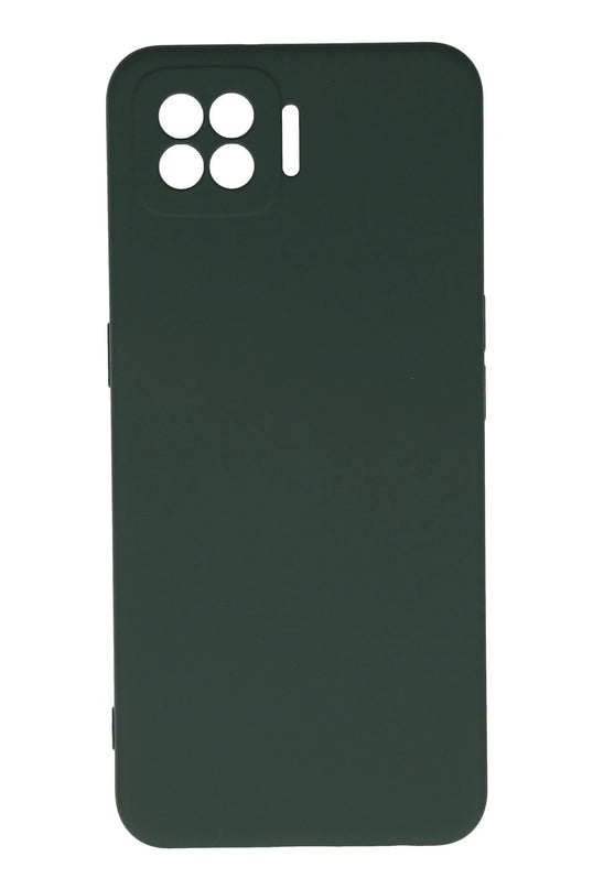 Oppo A73 Nano içi Kadife Silikon Kılıf - Koyu Yeşil
