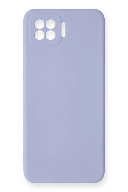 Oppo A73 Nano içi Kadife Silikon Kılıf - Lila