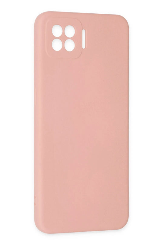 Oppo A73 Nano içi Kadife Silikon Kılıf - Pudra 2