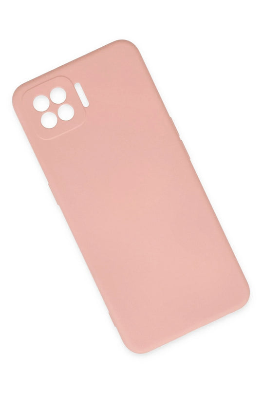 Oppo A73 Nano içi Kadife Silikon Kılıf - Pudra 3
