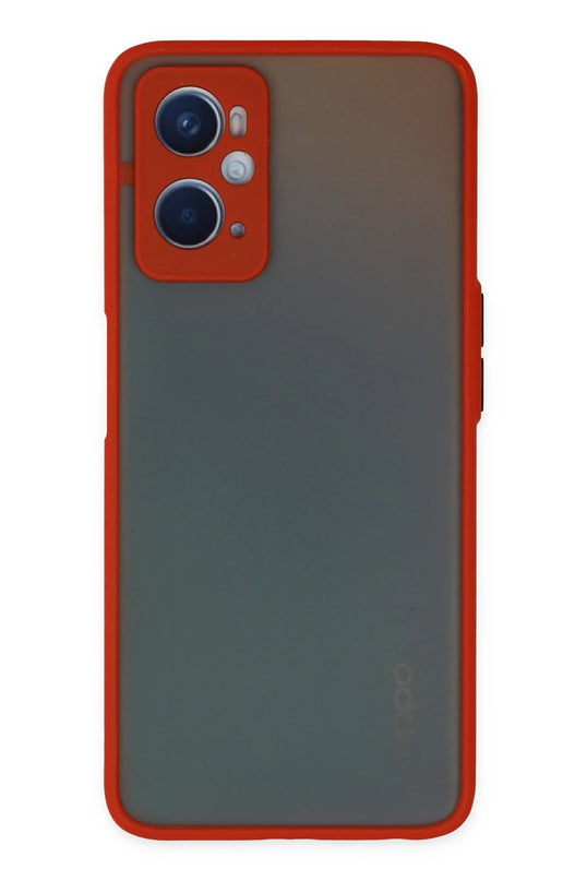 Oppo A96 Montreal Silikon Kapak Kılıf - Kırmızı