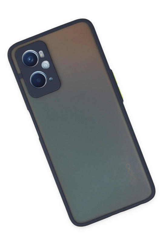 Oppo A96 Montreal Silikon Kapak Kılıf - Lacivert 2