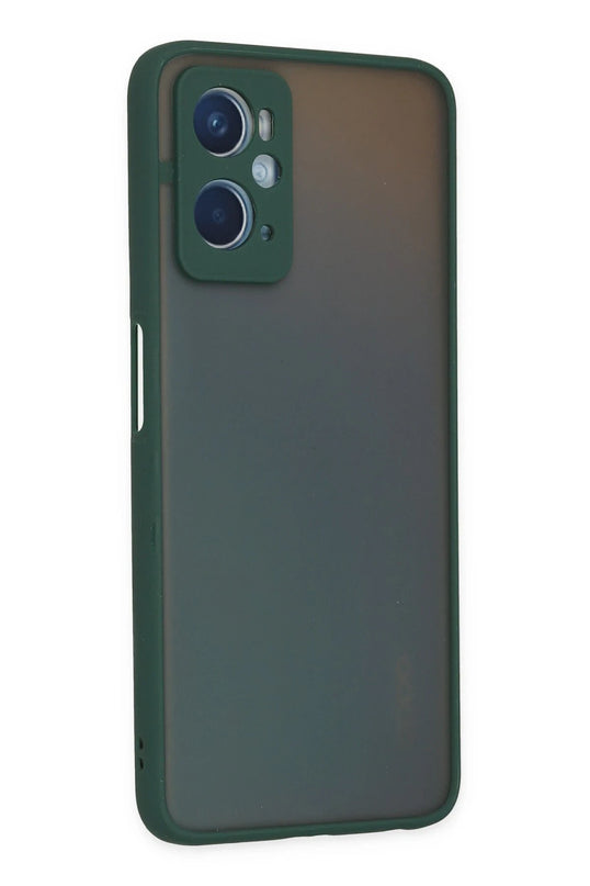 Oppo A96 Montreal Silikon Kapak Kılıf - Yeşil 3