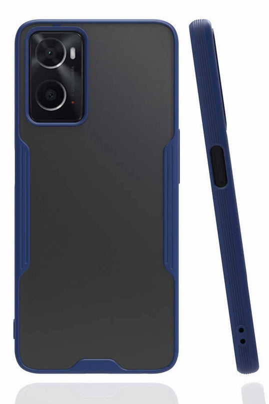Oppo A96 Platin Silikon Kılıf - Lacivert