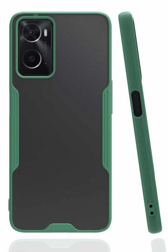 Oppo A96 Platin Silikon Kılıf - Yeşil