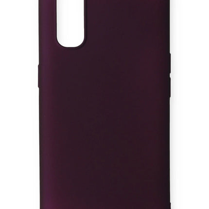 Oppo Find X2 First Silikon Kılıf - Mürdüm