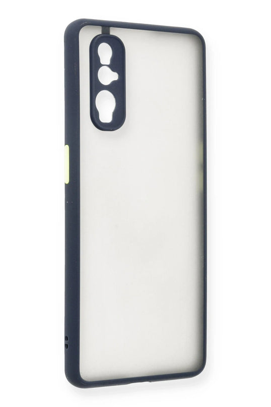 Oppo Find X2 Montreal Silikon Kapak Kılıf - Lacivert 2