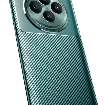 Oppo Reno 11 FS Auto Focus Karbon Kapak Kılıf - Koyu Yeşil