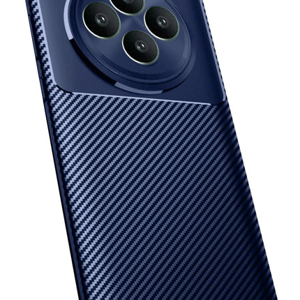 Oppo Reno 11 FS Auto Focus Karbon Kapak Kılıf - Lacivert