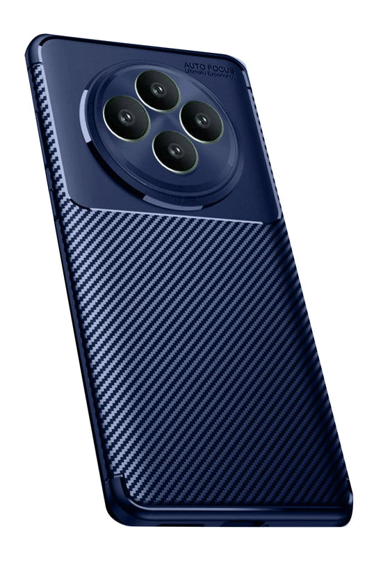 Oppo Reno 11 FS Auto Focus Karbon Kapak Kılıf - Lacivert