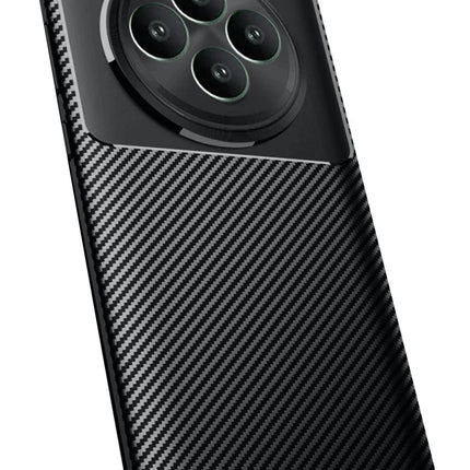 Oppo Reno 11 FS Auto Focus Karbon Kapak Kılıf - Siyah