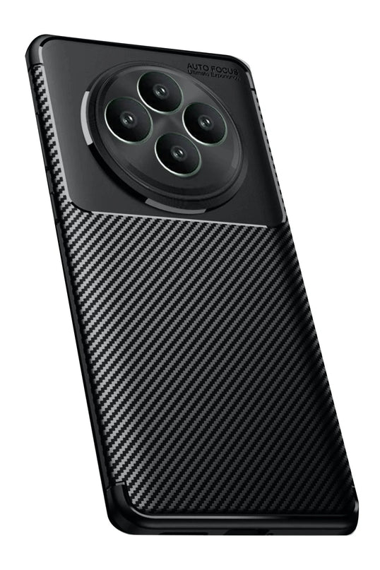 Oppo Reno 11 FS Auto Focus Karbon Kapak Kılıf - Siyah