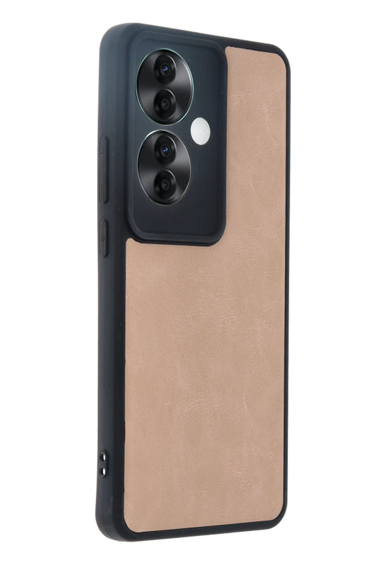 Oppo Reno 11F Aras Deri Kapak Kılıf - Pudra 2