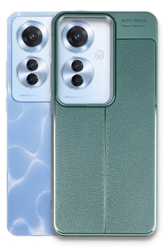 Oppo Reno 11F Auto Focus Kapak Kılıf - Koyu Yeşil 2