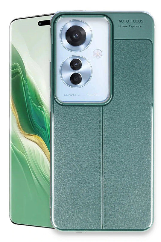 Oppo Reno 11F Auto Focus Kapak Kılıf - Koyu Yeşil