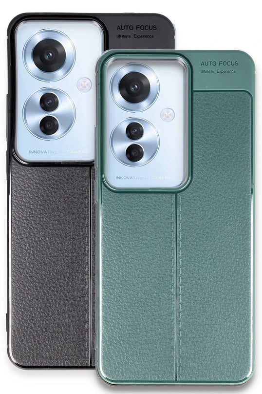 Oppo Reno 11F Auto Focus Kapak Kılıf - Koyu Yeşil 3