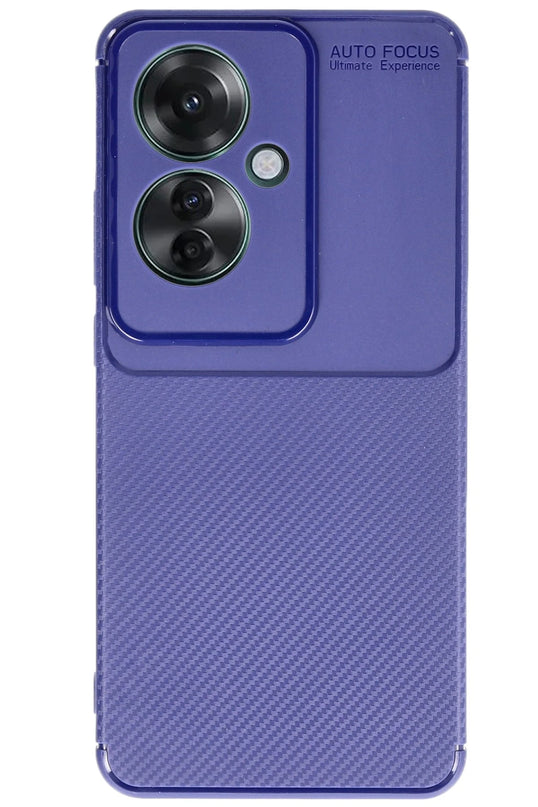 Oppo Reno 11F Auto Focus Karbon Kapak Kılıf - Lacivert