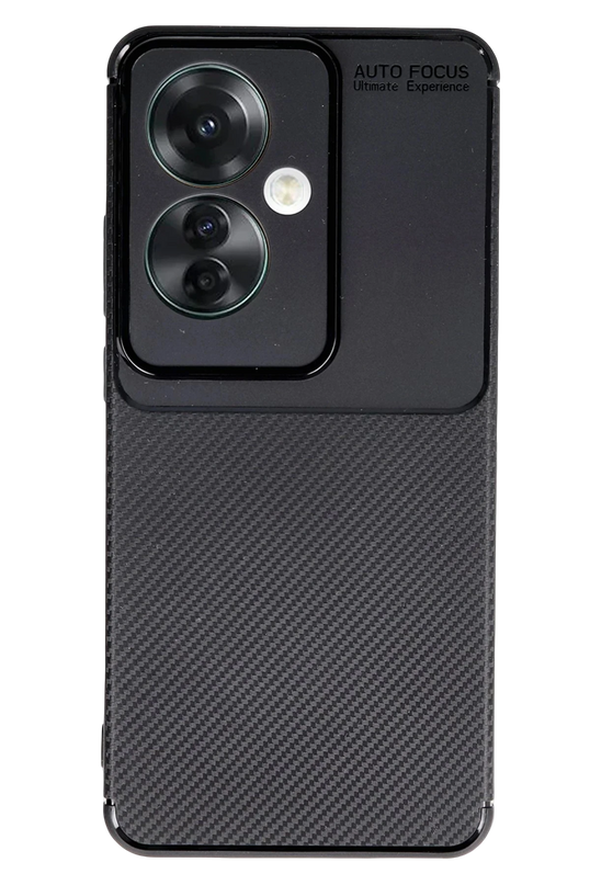 Oppo Reno 11F Auto Focus Karbon Kapak Kılıf - Siyah
