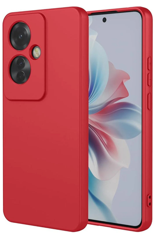 Oppo Reno 11F First Silikon Kılıf - Kırmızı