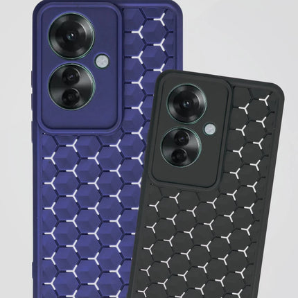 Oppo Reno 11F Petek Silikon Kapak Kılıf - Kırmızı 2