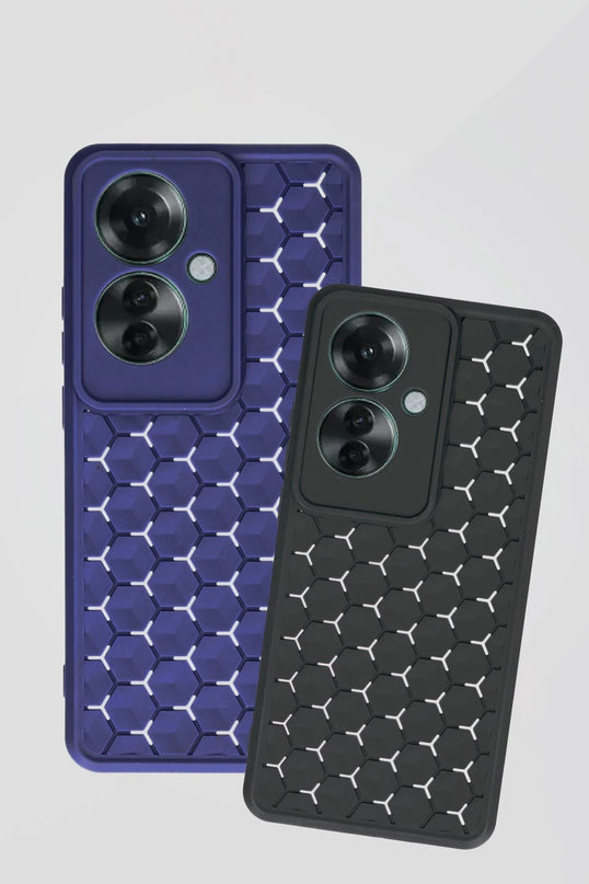 Oppo Reno 11F Petek Silikon Kapak Kılıf - Mavi 2