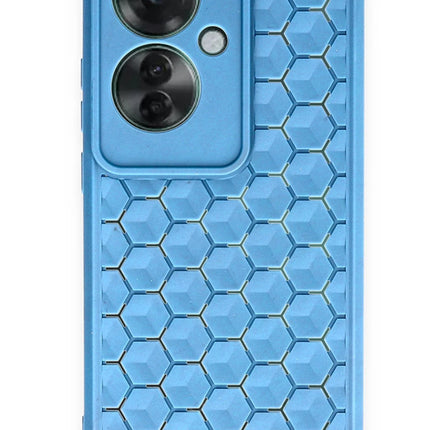 Oppo Reno 11F Petek Silikon Kapak Kılıf - Mavi