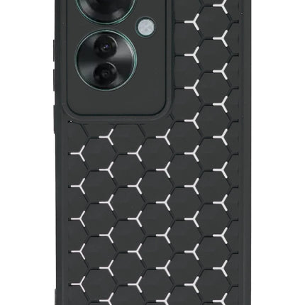 Oppo Reno 11F Petek Silikon Kapak Kılıf - Siyah