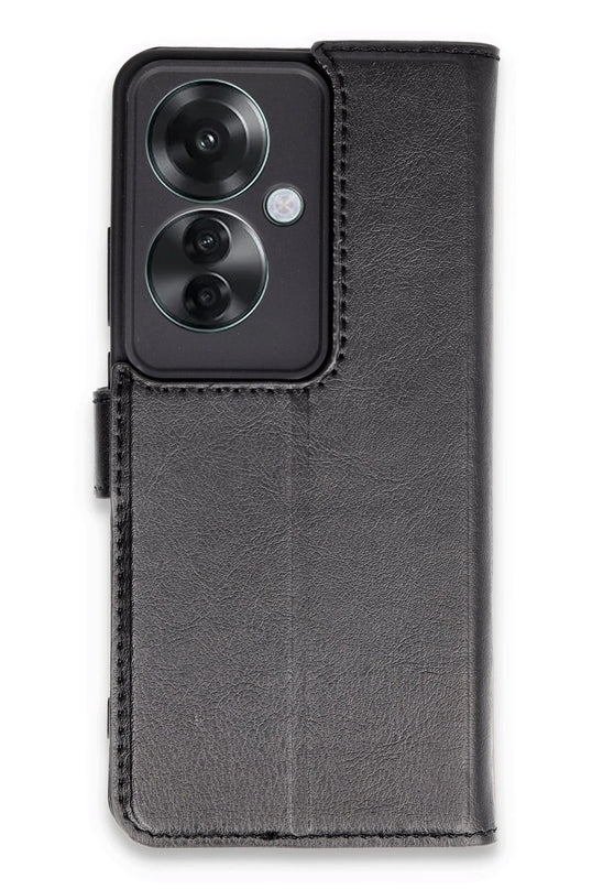 Oppo Reno 11F Trend S Plus Kapaklı Kılıf - Siyah