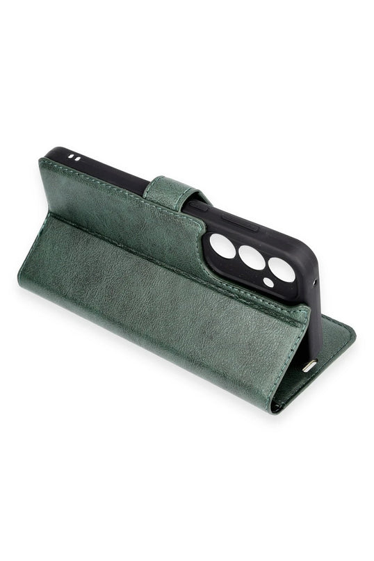 Oppo Reno 11F Trend S Plus Kapaklı Kılıf - Yeşil 3