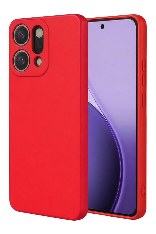 Oppo Reno 14 First Silikon Kılıf - Kırmızı