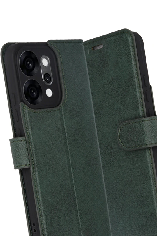 Oppo Reno 14 Trend S Plus Kapaklı Kılıf - Yeşil 3