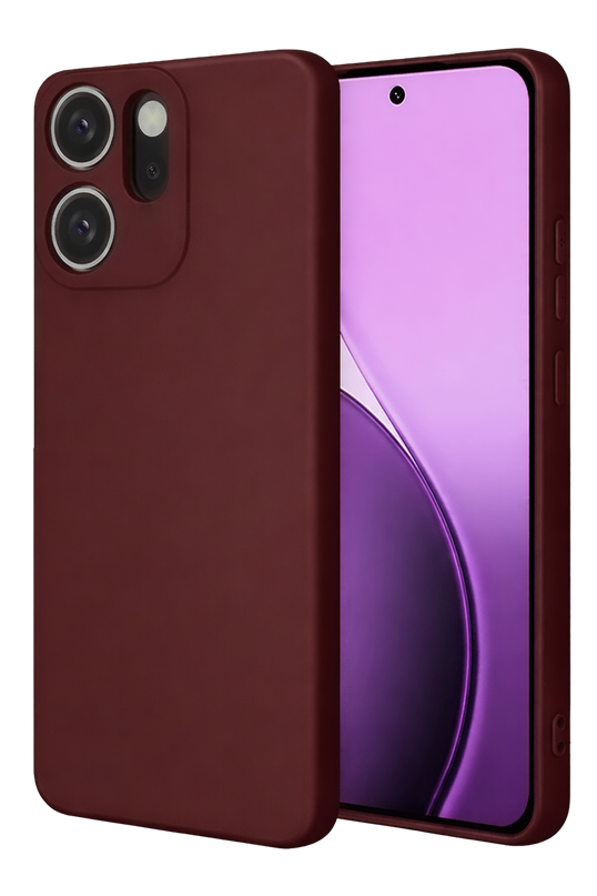 Oppo Reno 14F First Silikon Kılıf - Bordo